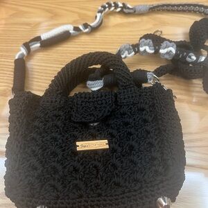 Black knit Bag